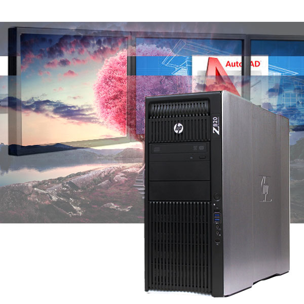 HP Z820 CAD Workstation 256GB SSD+ 4TB HDD/ 24GB / 3D Modeling - Click Image to Close